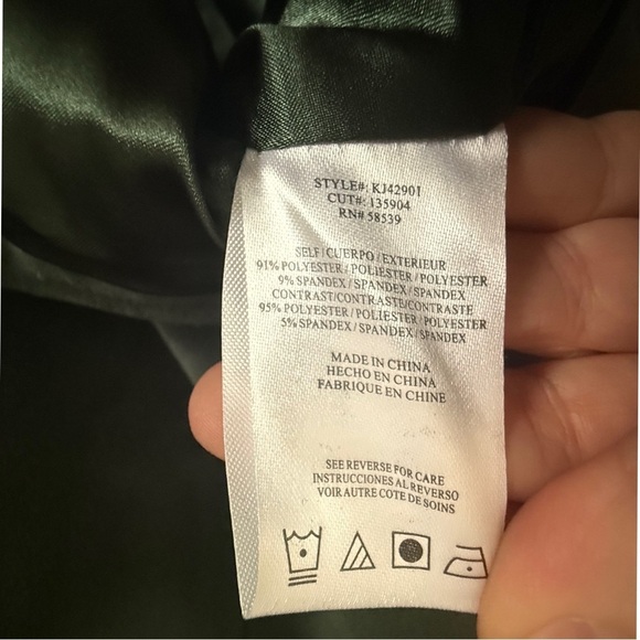 KUT from the Kluth Dawn Quilted Suede Moto Jacket Hunter Green Size Small - Picture 11 of 12